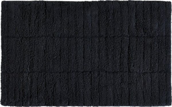 Zone Denmark Badematte Tiles, Badteppich, Badvorleger, Duschvorleger, Baumwolle, Black, 80x50 cm, 331847