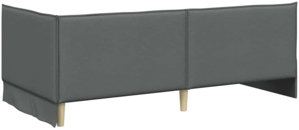 vidaXL Eckbettgestell mit Kopfteil Dunkelgrau 100 cm x 200 cm Stoff 42016464 Bild 6