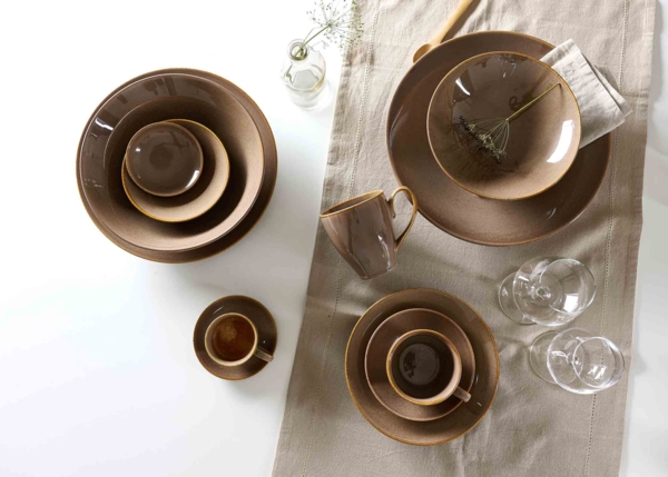 Ritzenhoff & Breker Sahara Kaffeebecher 400 ml 4er Set - Dunkelbraun Bild 4