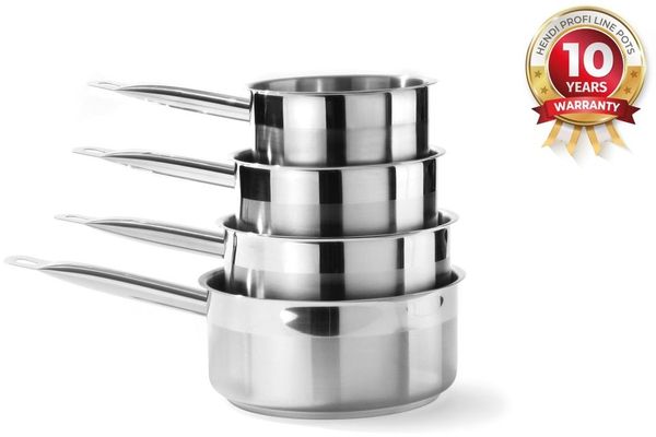 HENDI Kasserolle - ohne Deckel, Profi Line, 1L, ⌀140x(H)70mm