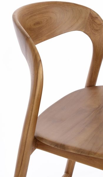 Barhocker Miley aus Teakholz, Natur, 48 x 51 x 102 cm Bild 5