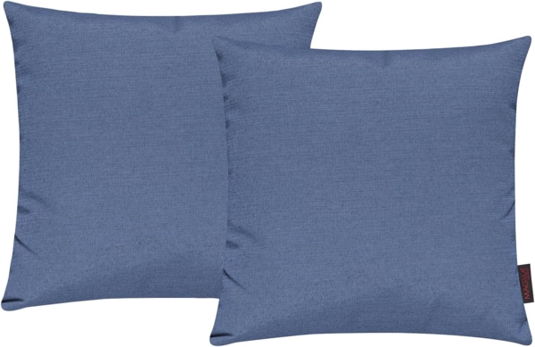 MAGMA Kissenhüllen FINO - ca. 50 x 50 cm - 2er Set blau