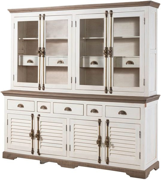 Buffet Mango 204x50x210 weiß lackiert TOULOUSE #103