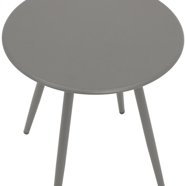 DEGAMO Beistelltisch DENVER 45cm rund, Stahl, Innen und Außen