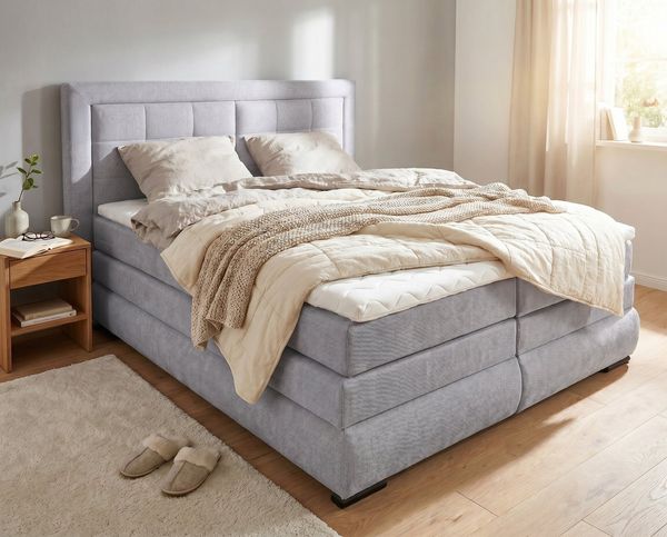 OTTO home Boxspringbett MIVVA inkl. Bettkasten und Topper, Komfortliegehöhe: 67 cm, in H3, H4 oder Hmix H3/H4, wahlweise mit oder ohne LED-Leuchten