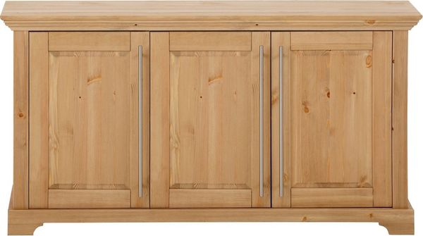 OTTO home Kommode Meliss, aus massiver Kiefer, FSC® zertifiziert, 3-türig, Breite 132 cm