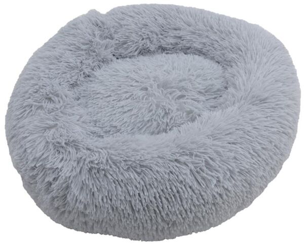 Hundebett Hundekissen Hundekorb 80 cm Plüsch Tierbett Hundesofa Katzenbett Grau