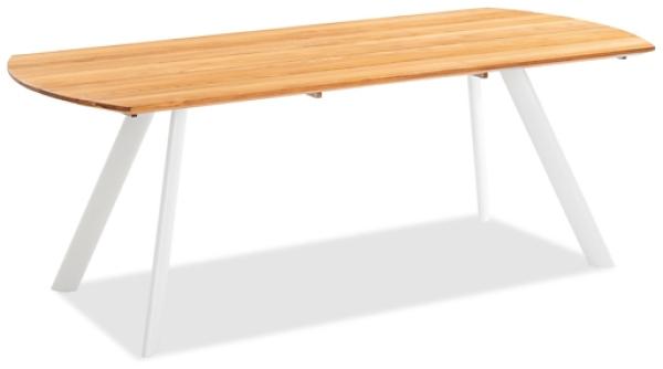 Nolan Dining Tisch braun Teak Massivholz