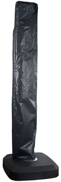 Ampelschirm HWC-A34, Sonnenschirm mit Ständer/Schutzhülle, drehbar rollbar Ø 2,8m Polyester Alu/Stahl 25kg ~ anthrazit Bild 3