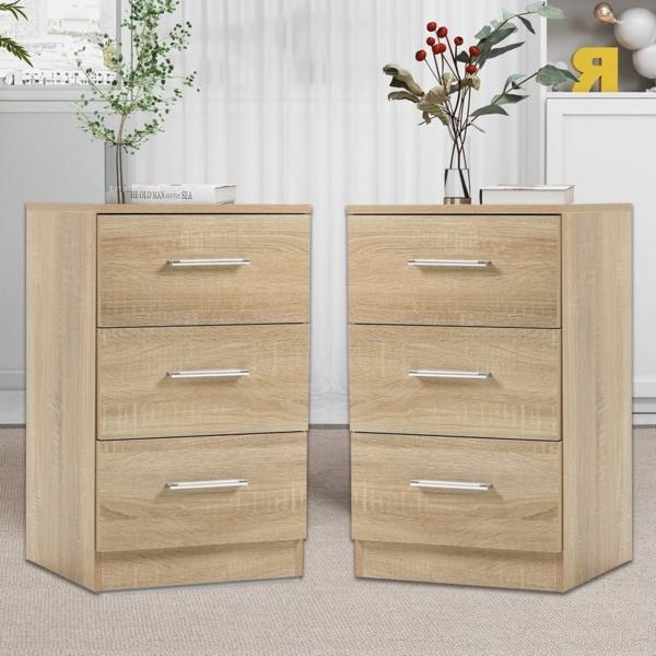 Thanaddo Nachttisch Nachttische, Nachtkommode mit Schubladen für Schlafzimmer Bild 5