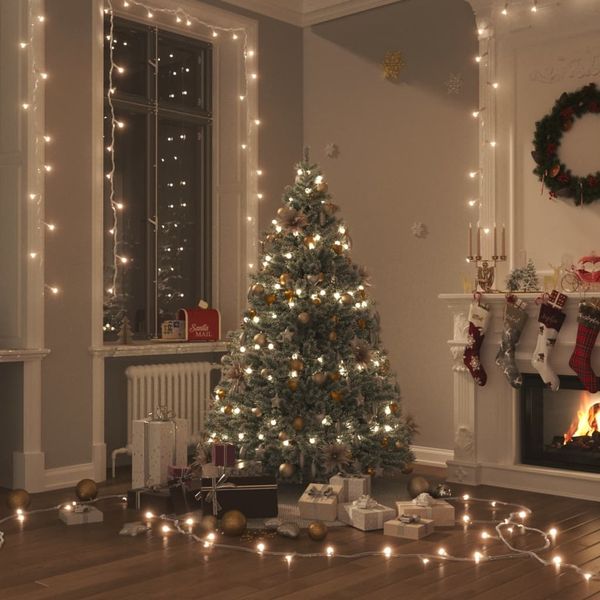 vidaXL LED-Lichterkette mit 150 LEDs Warmweiß 15 m PVC 343228