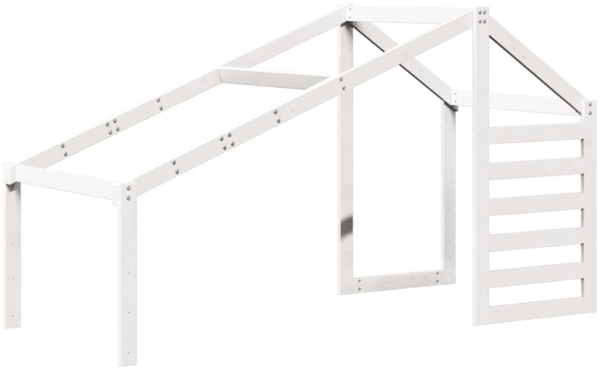 vidaXL Dach für Kinderbett Weiß 188x82x113 cm Massivholz Kiefer 846883