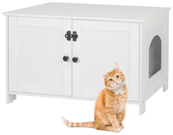 Relaxdays Katzenschrank für Katzenklo