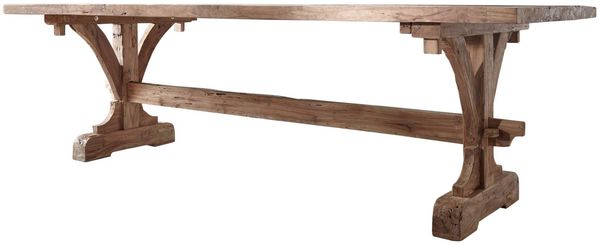 Esstisch Teak 270x100x78 natur unbehandelt BASSANO #128