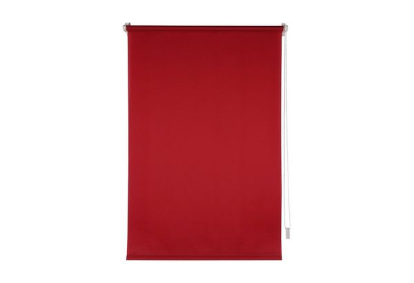 Doppelrollo Tageslichtrollo 80 x 150 Rot Marisol, HTI-Living, ohne Bohren, Klemmfix, Klemmfix, Festmaß freihängend ohne Bohren Klemmfix