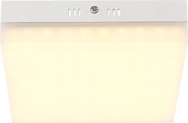LED Deckenleuchte, Aluminium, weiß, quadratisch