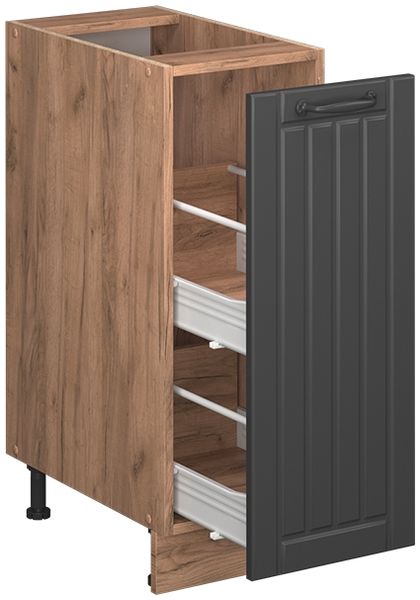 Apothekerschrank Fame-Line Dunkelgrau 30 cm ohne Arbeitsplatte Vicco Bild 4