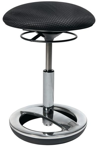 Topstar Hocker Sitness Bob SU49BR0 Fuß chrom Bezug schwarz