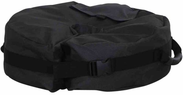 Sandsack für Schirmständer (bis 40kg füllbar) 300*600D anthrazit, mit Klett und Schnalle, mit Sand zu befüllen
