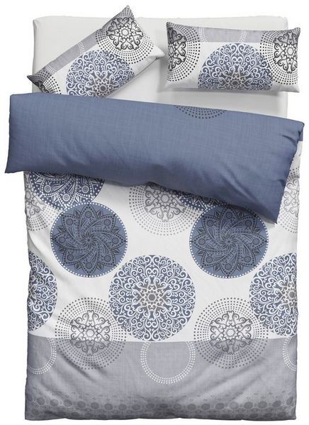 OTTO home Bettwäsche Tesso in Gr. 135x200, 155x220 oder 200x200 cm, Linon, 2 teilig, Bettwäsche mit Ornamenten und in verschiedenen Qualitäten