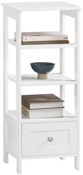 SoBuy FBT91-W Couchtisch, MDF, Lackiert, Weiß, 30 x 74 x 28 cm