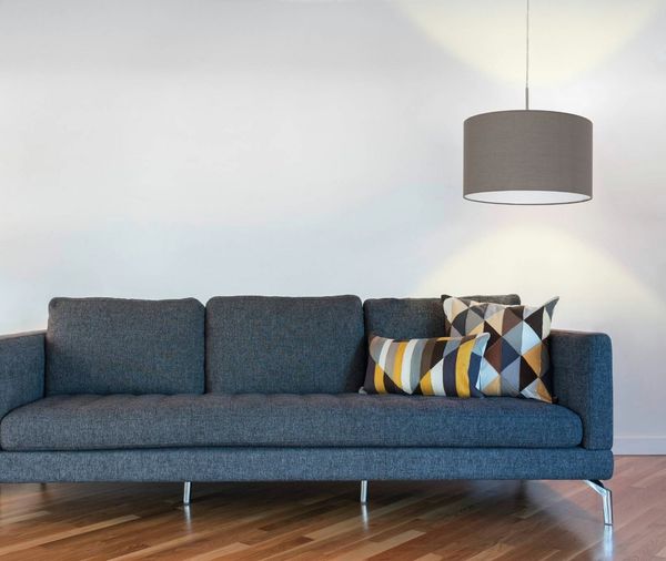 Eglo 31574 Pendelleuchte PASTERI Textil anthrazit-braun E27 max. 1X60W H:110cm Ø38cm dimmbar