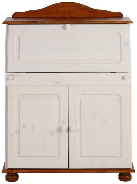 Home affaire Sekretär Mette, Schreibtisch im Landhausstil, aus Massivholz, Breite 82 cm