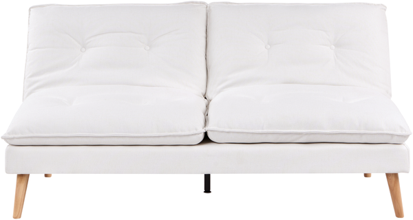 Schlafsofa 3-Sitzer YILA Stoff Weiß