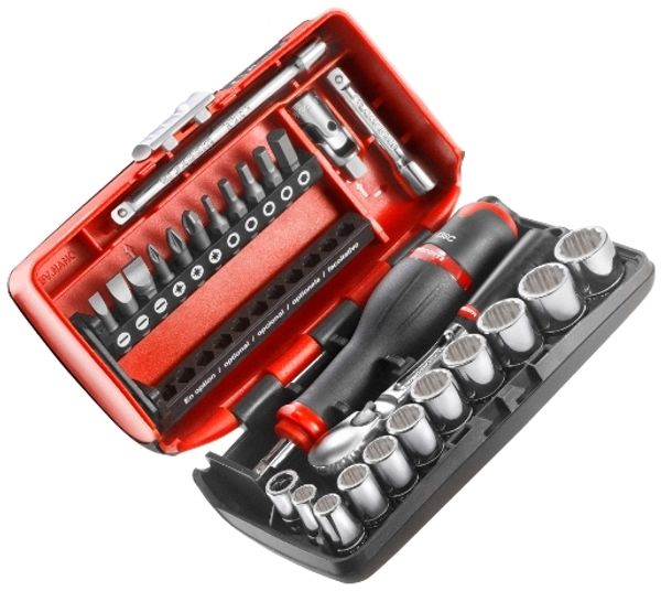 Facom Steckschluessel-Set 1/4 12-Kant 27-tlg