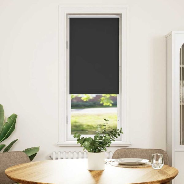 vidaXL Verdunkelungsrollo Schwarz 60x130 cm Stoffbreite 55,7 cm 4010834