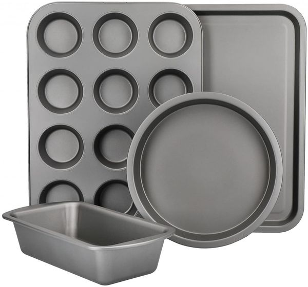 Backformen-Set 4-tlg Backblech beschichtet KitchenCraft KCBAKESET4PC