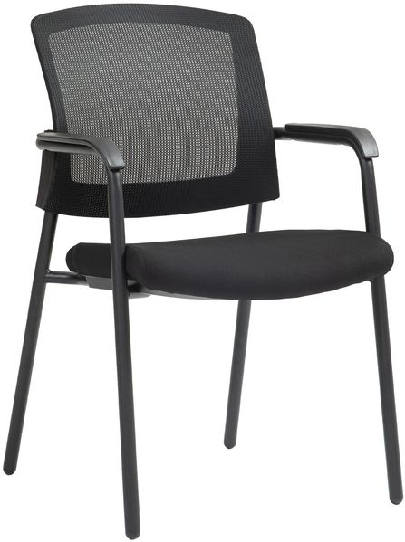 Besucherstuhl DARWIN - Metall Schwarz 58x60x86 cm | Besucherstühle Konferenzstuhl Wartezimmerstuhl Bürostühle Bürostuhl Konferenzraum Wartezimmer
