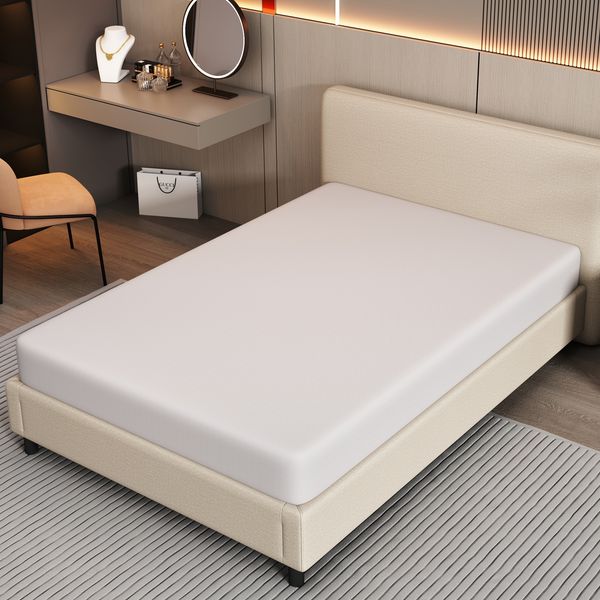 Matratze 90x200 cm Härtegrad H3 Ergonomischer Schaum Rutschfest,Weiß