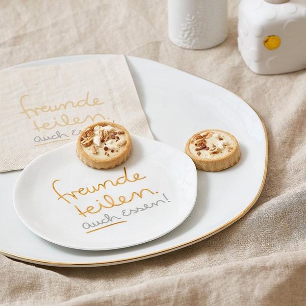 Räder Frühstücksteller Design Teller Klein Freunde teilen auch Essen (14 cm)