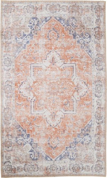 House Nordic Teppich, orange/blau, 160x230 cm