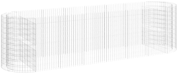 vidaXL Gabionen-Hochbeet Verzinktes Eisen 400x100x100 cm 152047