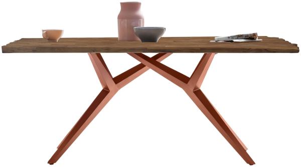 Tisch Tables & Co. Teak und Metall 220 x 100 x 73,5 cm Braun