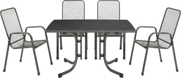 MFG Garten-Essgruppe Boulevard 4 Personen Metall anthrazit