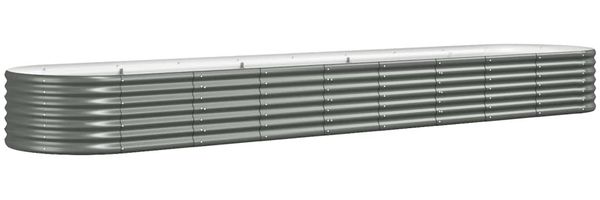 vidaXL Hochbeet Verzinkter Stahl 368x80x36 cm Grau 318929 Bild 2