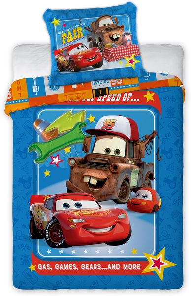 Disney Cars Fair Baby Bettwäsche Set 2tlg. 100x135 cm 100% Baumwolle