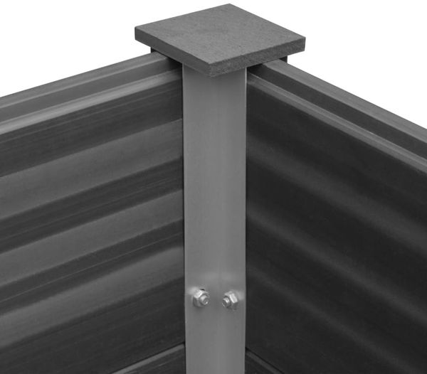 vidaXL Garten-Hochbeet WPC 150 x 50 x 54 cm Grau 43607 Bild 8
