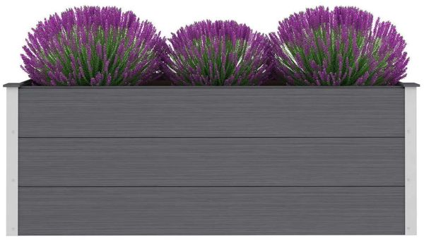 vidaXL Garten-Hochbeet WPC 150 x 50 x 54 cm Grau 43607 Bild 3