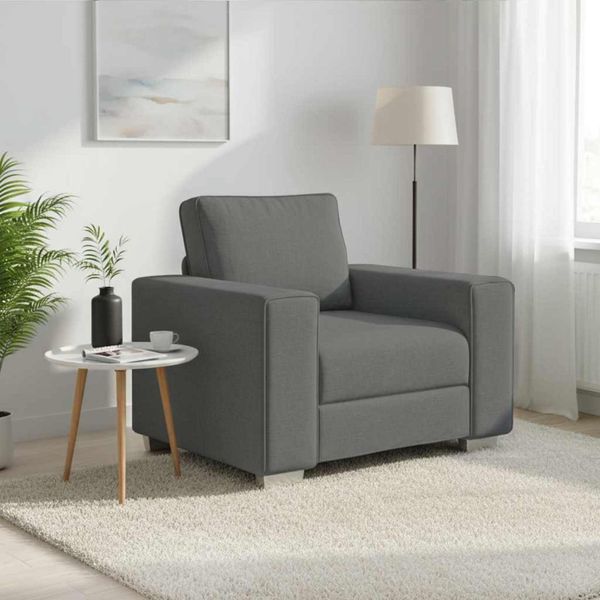 vidaXL Sofa-Sessel Dunkelgrau 100 cm Stoff 4105208
