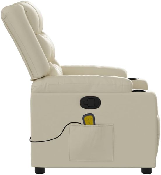 vidaXL Massagesessel Creme Kunstleder 374124 Bild 8