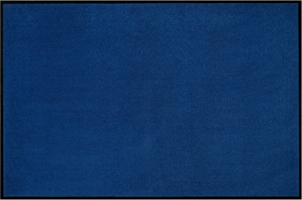 Teppich Boss waschbare In- & Outdoor Fußmatte Uni einfarbig - Navy - 90x150x0,7cm