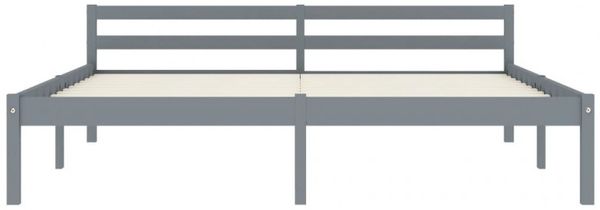 vidaXL Massivholzbett Grau Kiefer 160x200 cm [283200] Bild 3