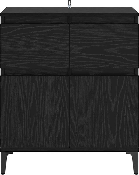 vidaXL Sideboard mit Schubladen Schwarz Eichen-Optik 60 x 35 x 70 cm 881220 Bild 6