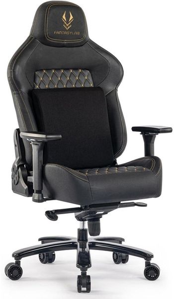 Fantasylab Gaming Stuhl 200KG Bürostuhl Verstellbare Armlehne Lendenwirbelstütze
