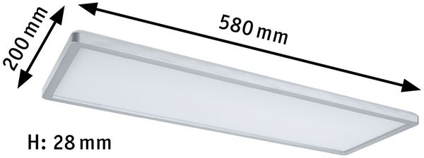 Paulmann No. 71020 LED Panel Atria Shine 580x200 mm RGBW 20W Chrom matt Bild 3