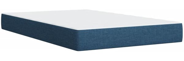 vidaXL Boxspringbett mit Matratze Blau 100x200 cm Stoff 3285812 Bild 10